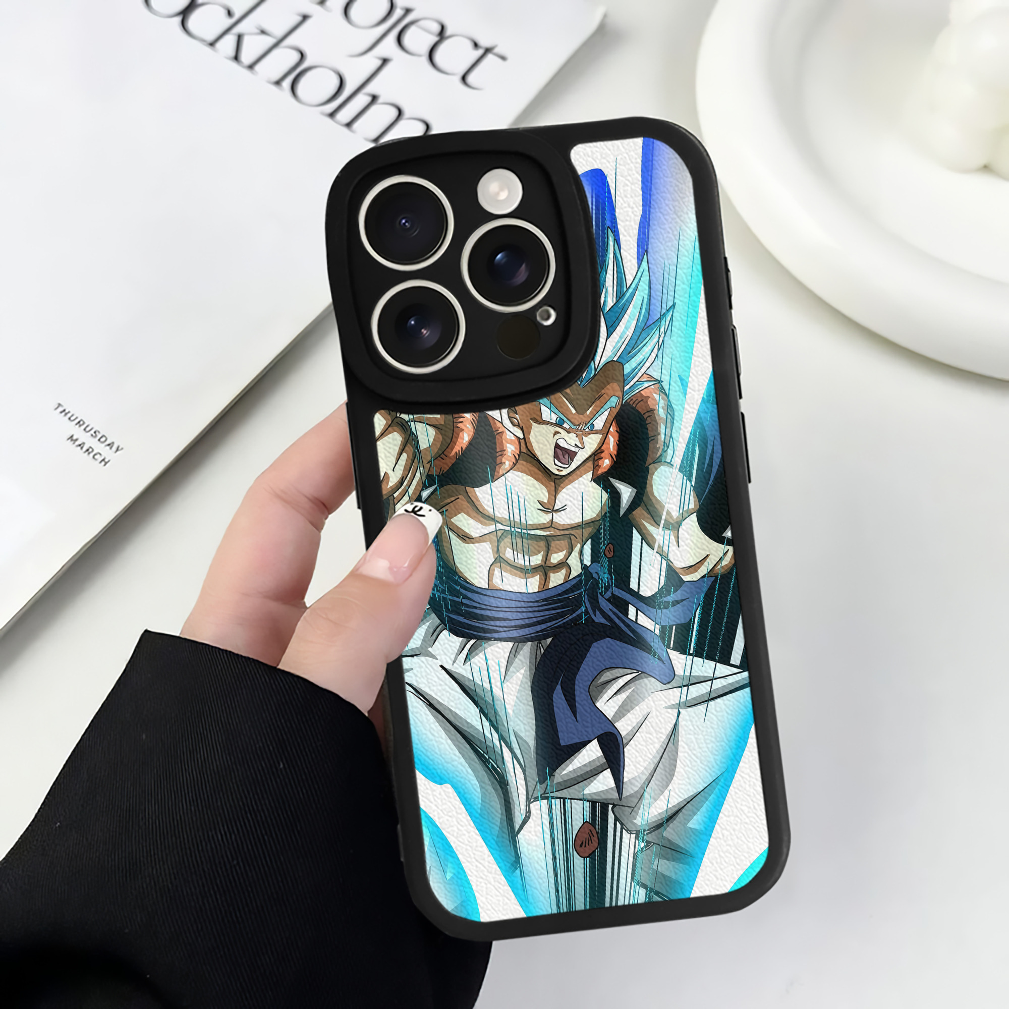 （画像用） ドラゴンボール DRAGON BALL 【iPhone 16シリーズ対応】シリコンスマホケース（レザー調） 材質：シリコン